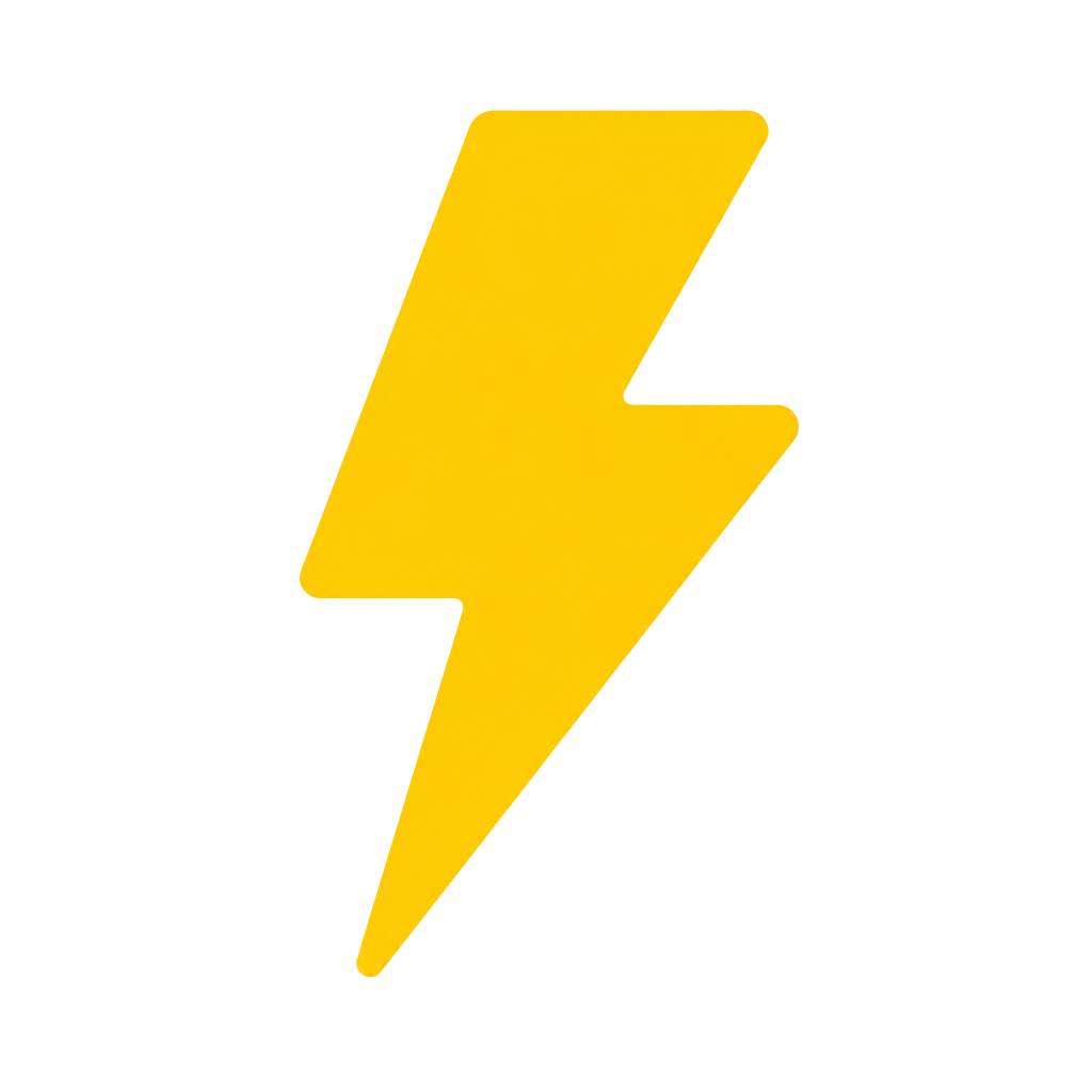 $BoostCoin low-poly yellow lightning bolt emblem
